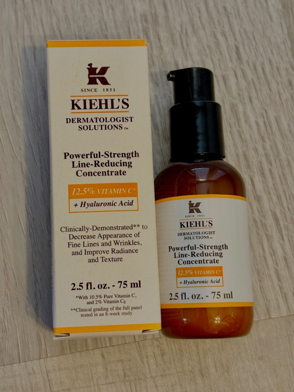 Kiehl's Powerful Strength Line Reducing Concentrate Vitamin C 2.5oz Brand New